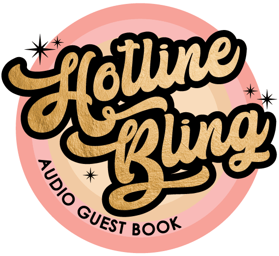 Retro vintage phone guest book for weddings or other special events by Hotline Bling